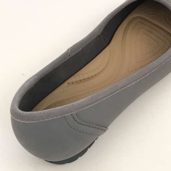 CROCS Marin Ballet Flats Comfort Shoes Gray Colorite Slip On Women’s Size 8 - Picture 7 of 15